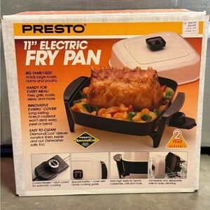 Vintage Presto 11" Electric Fry Pan - Unopened in Original Box!